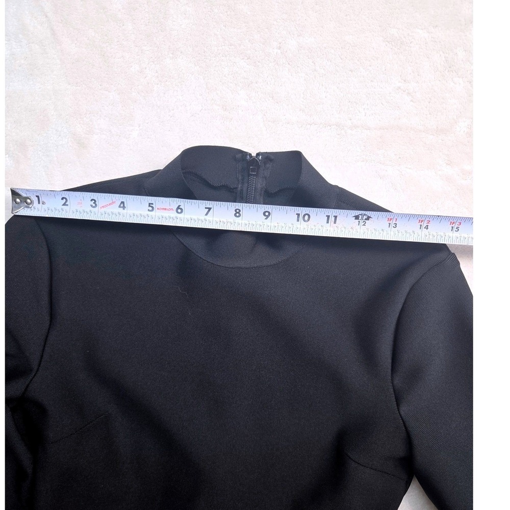 Women's Elegant Cocktail Dress Maxi XL Bell Sleeve Black Y2K Goth Holiday ic - Picture 3 of 9